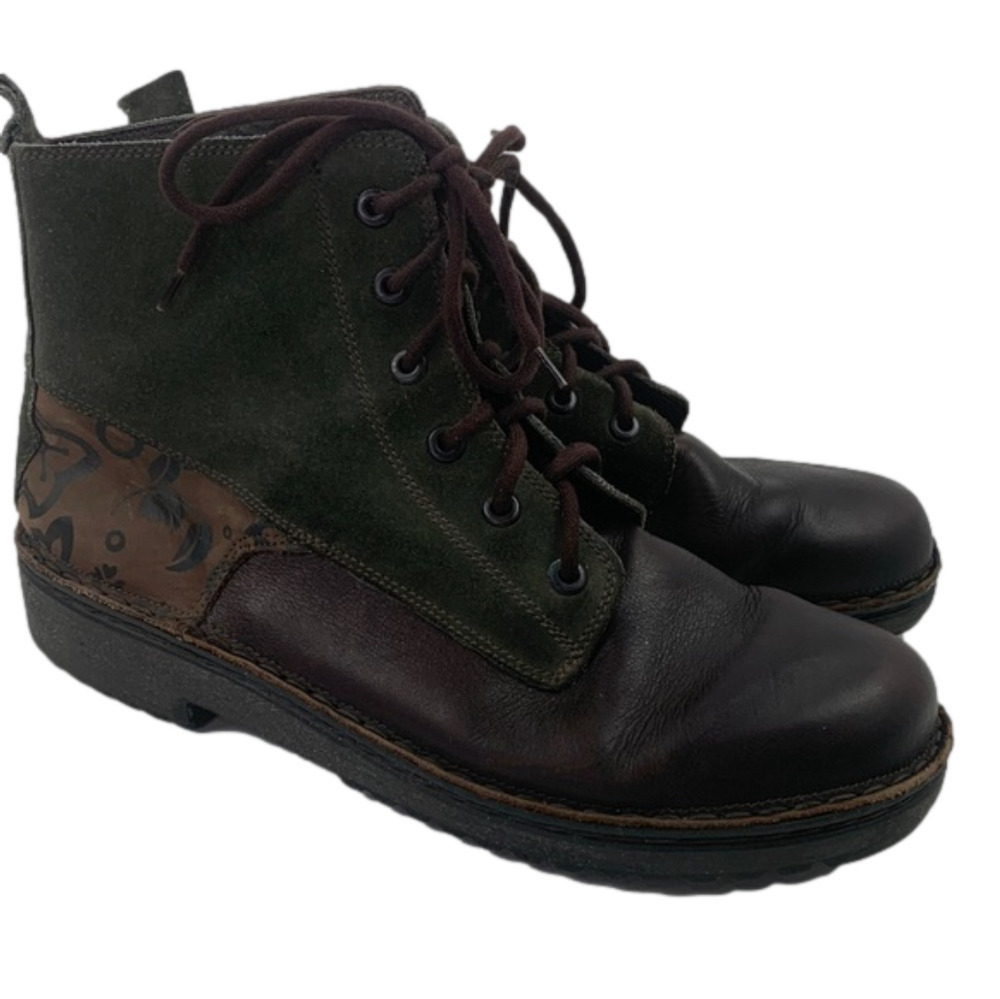 Naot Tri-Colour Lace Up Chelsea Boots